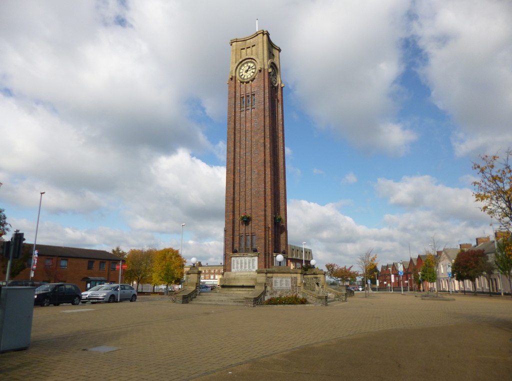 Coalville Clock Tower in Memorial Square